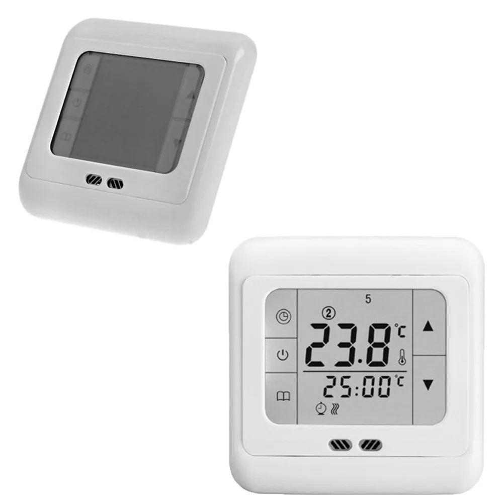 

Programmable Digital Thermostat Touch Screen Heating Thermoregulator Weekly Schedule for Electric Floor Heating Controller High
