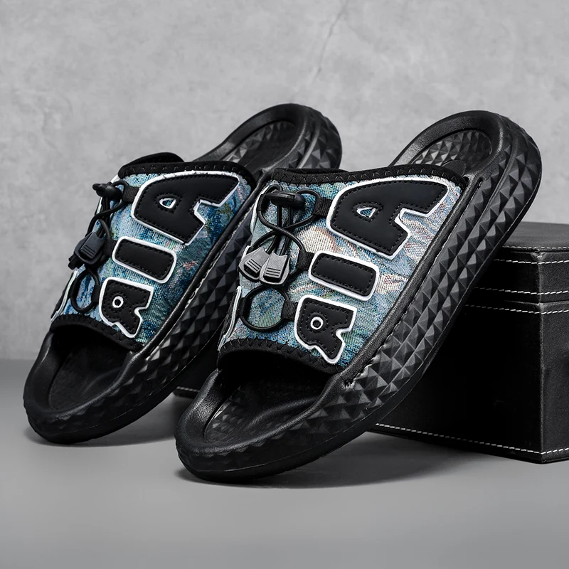 Fashion Men's Casual New Summer Mixed Colour Sandals Slippers Shoes Lightweight Fashion Anti Slip Shoes Indoor Slippers Footwear