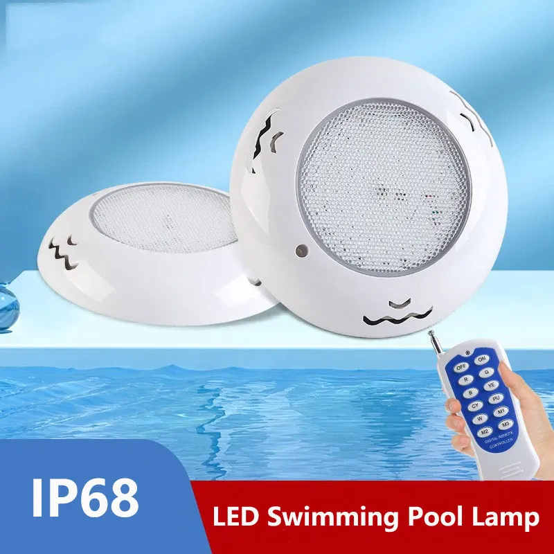Outdoor Pool lamp ABS pool light plastic model underwater light Swimming Pool lamp RF remote control pool underwater spotlight