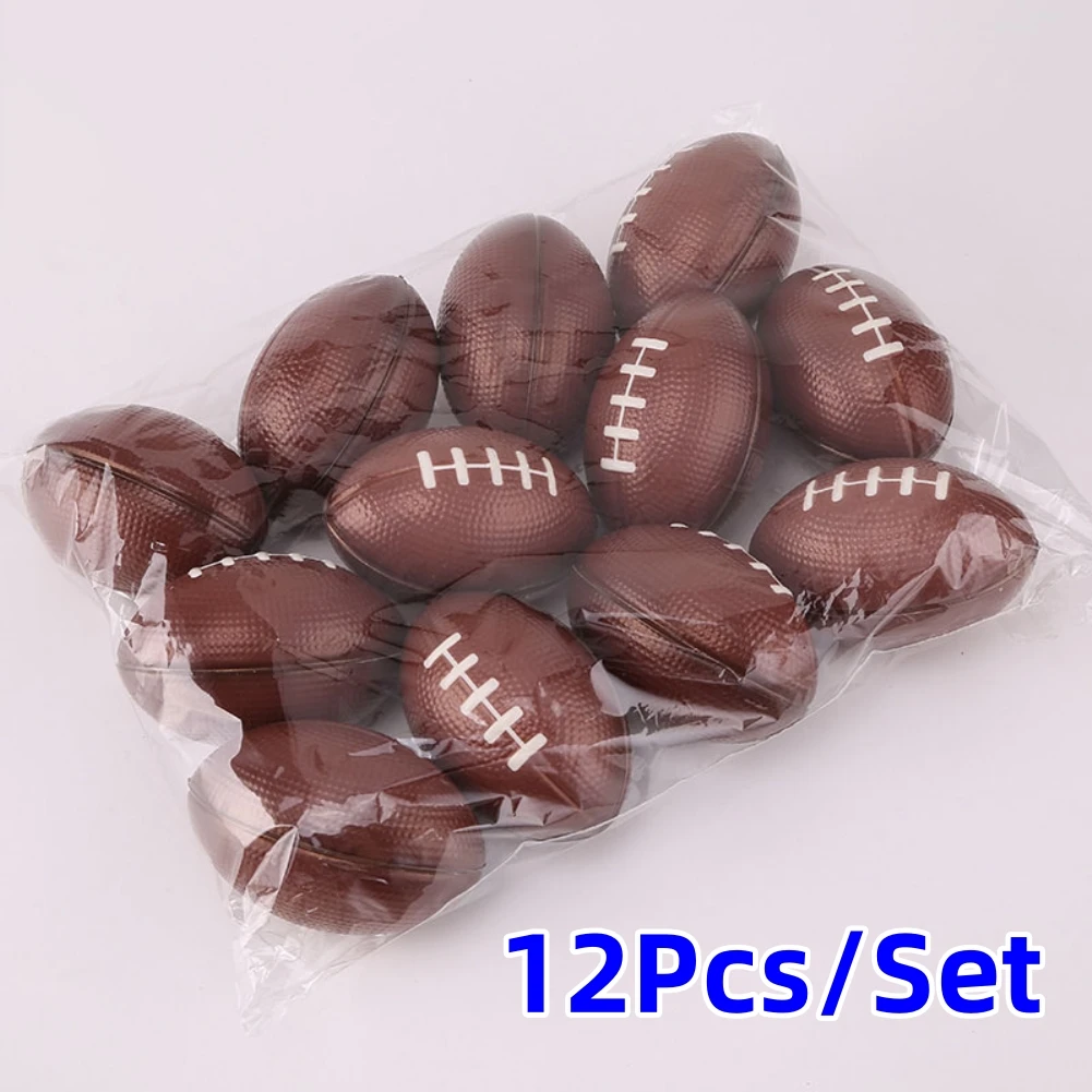 2/1Set Mini Foam Rugby Non-inflatable Ball for Children Game Ball Small American Football Child Toys Anti-stress Soccer Squeeze