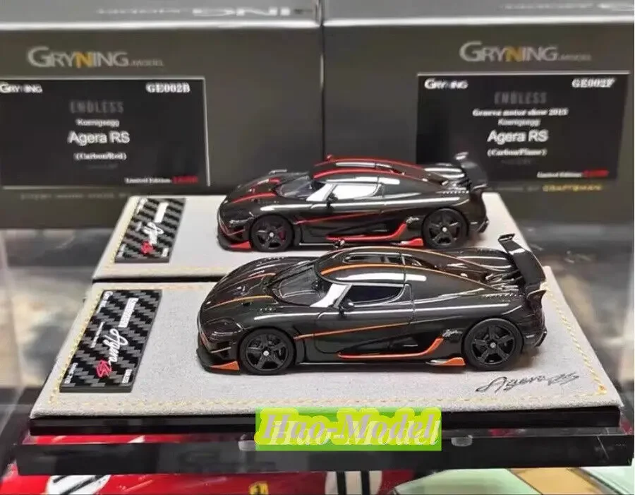 1:43 For Koenigsegg Agera RS GRYNING Model Car Alloy Diecast Toys Boys Birthday Gifts Hobby Display Collection Ornaments Black