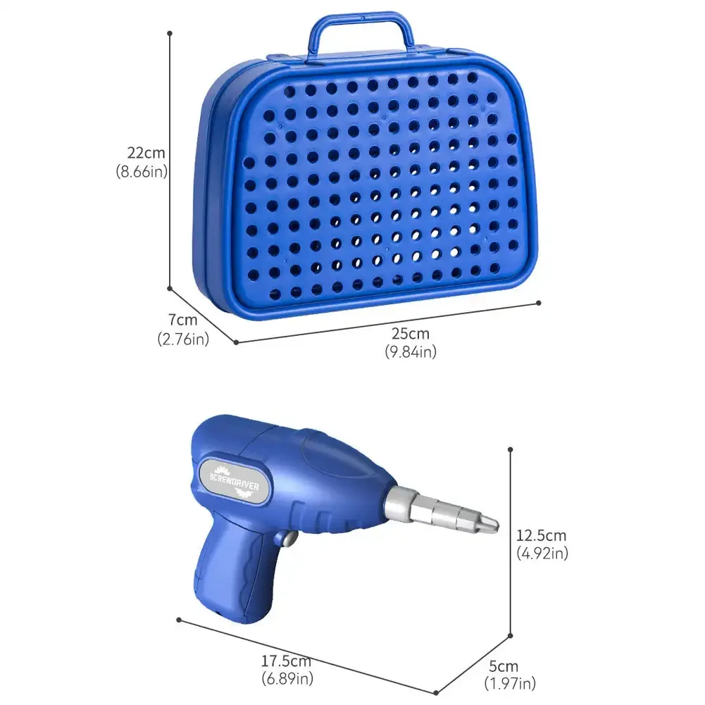 230 Uds rompecabezas 3D juguete juego de simulación kits de herramientas 2D/3D juguete educativo niños herramienta de bricolaje juguetes conjunto taladro eléctrico tuercas de tornillo