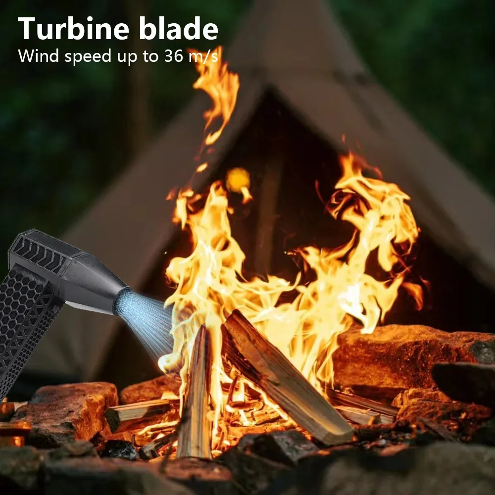 130K RPM Turbo Air Blower | 52m/s Hurricane Wind for Car Detailing/Keyboard/Outdoor |  with Bag & Nozzles image 3