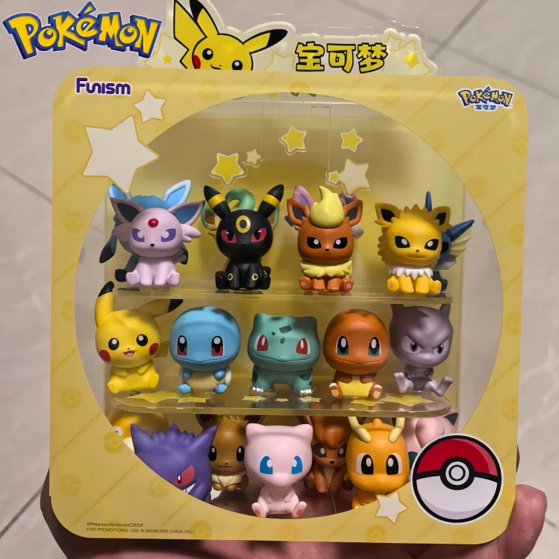 

Оригинальная серия Funism Pokemon Little Adventure: коллекционные фигурки в закрытых коробках, модели персонажей Espeon, Flareon, Charmander, Squirtle, игрушки-подарки