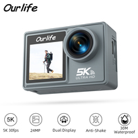Ourlife 5K30FPS Action Camera 4K60FPS 2.0\