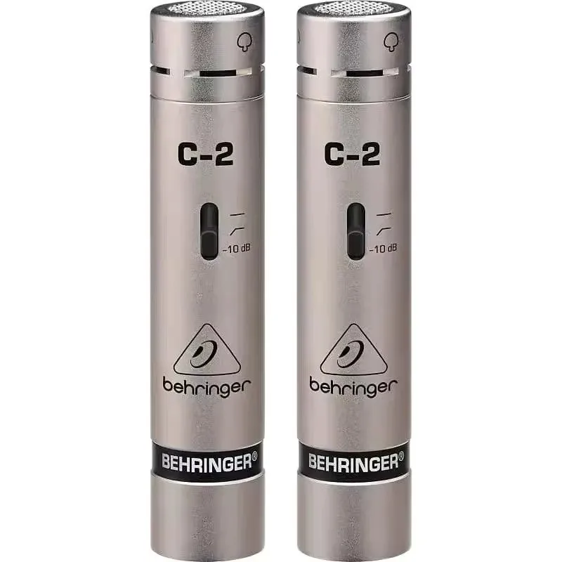 Behringer C-2 Small diaphragm recording vocal condenser microphone Cardioid pickup pattern for stereo studio recording