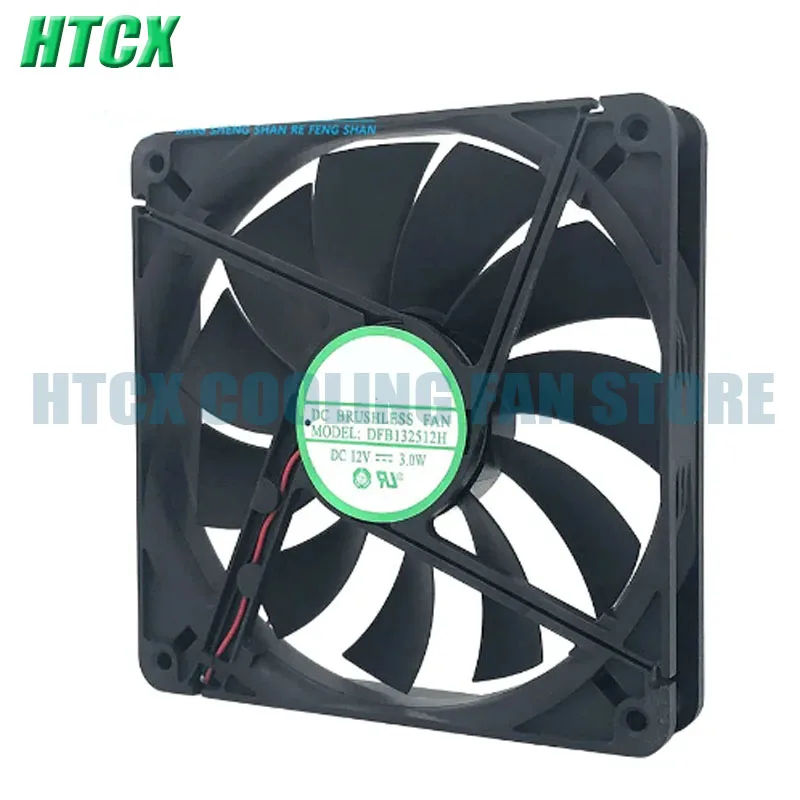 Original For DFB132512H 12V 135*135*25mm 13.5CM 2 line chassis Server cooling fan