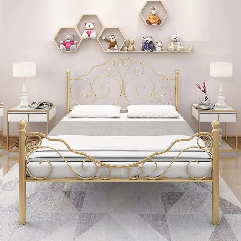 European simple and fashionable wrought iron metal bed frame, European simple and fashionable wrought iron metal bed frame