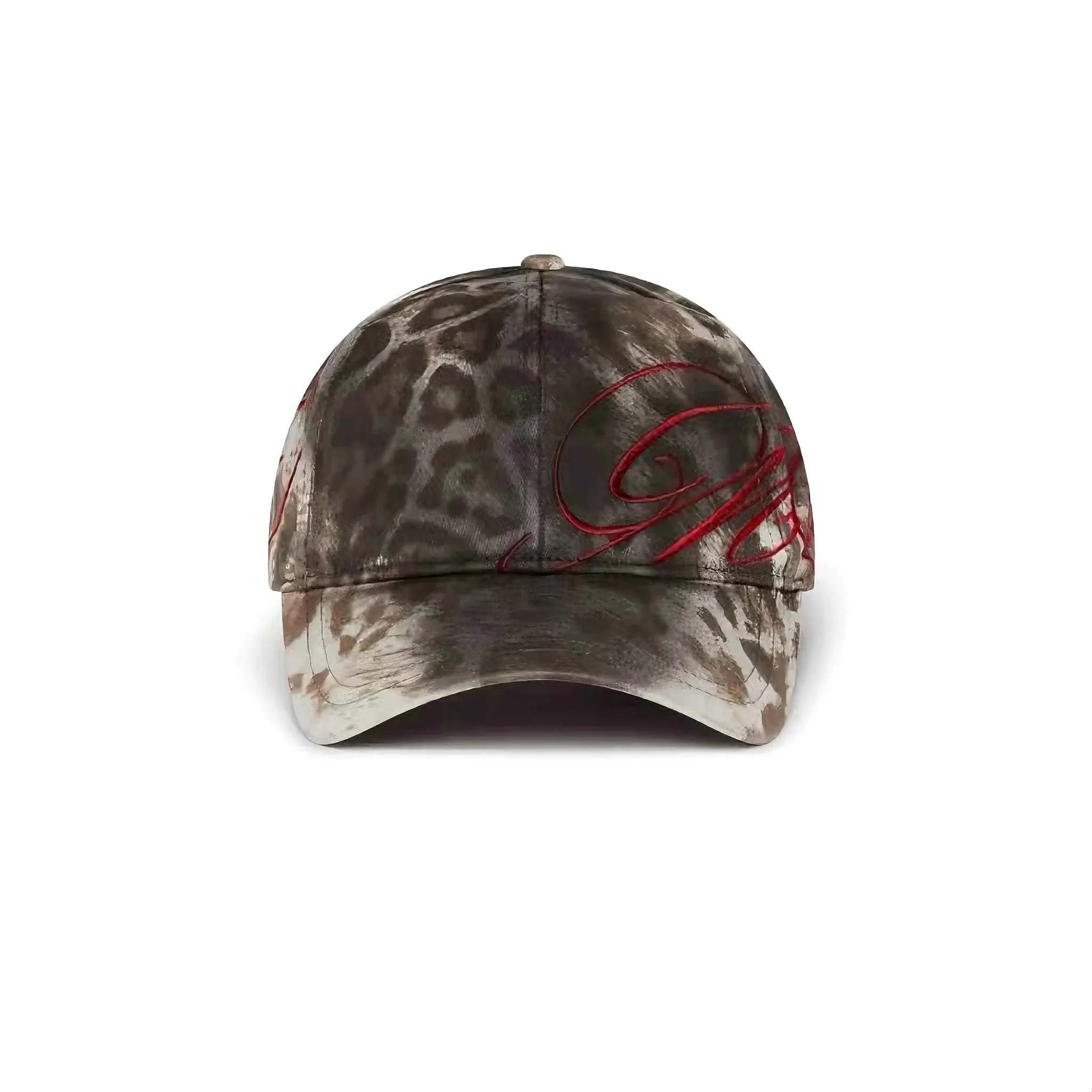 

2025 Mowalola Cheetah Cap Leopard embroidered baseball duckbill cap MZ249