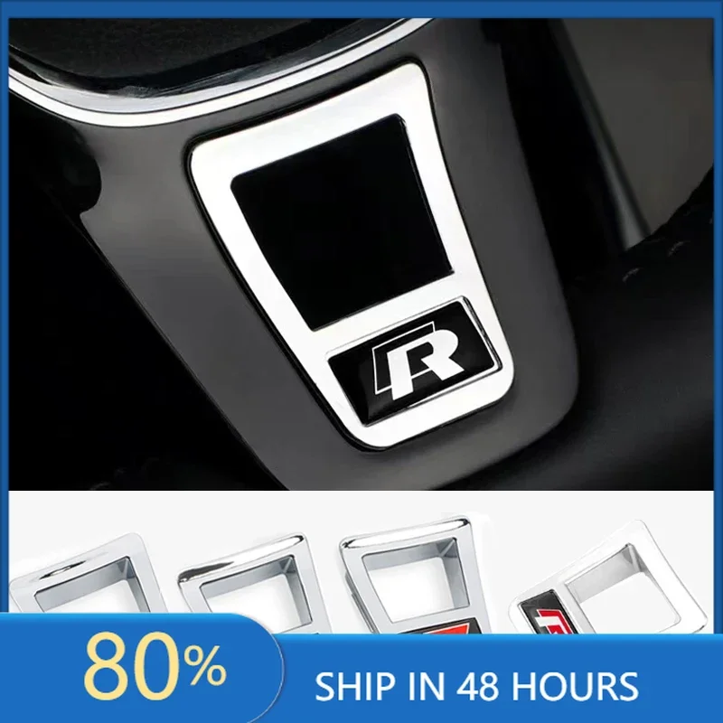 

Колпаки ступиц, автомобильные рулевые колеса, декоративные маркеры, аксессуары для модификации, подходят для VW GTI RLine R Golf Tiguan 5 Lavida Mago