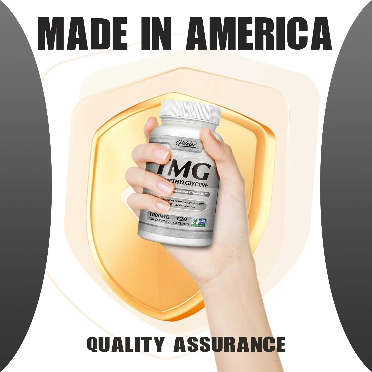TMG Trimethylglycine Supplements - Enhances Athletic Performance and Supports Cardiovascular Health - Non-GMO, Gluten Free