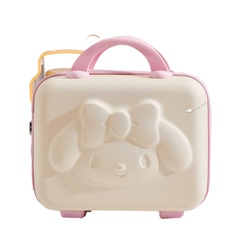 Sanrios Multifunctional 14/16 Inch Cosmetic Case Melody Cartoon Portable Large Capacity Can Be Hung Mini Trolley Suitcase