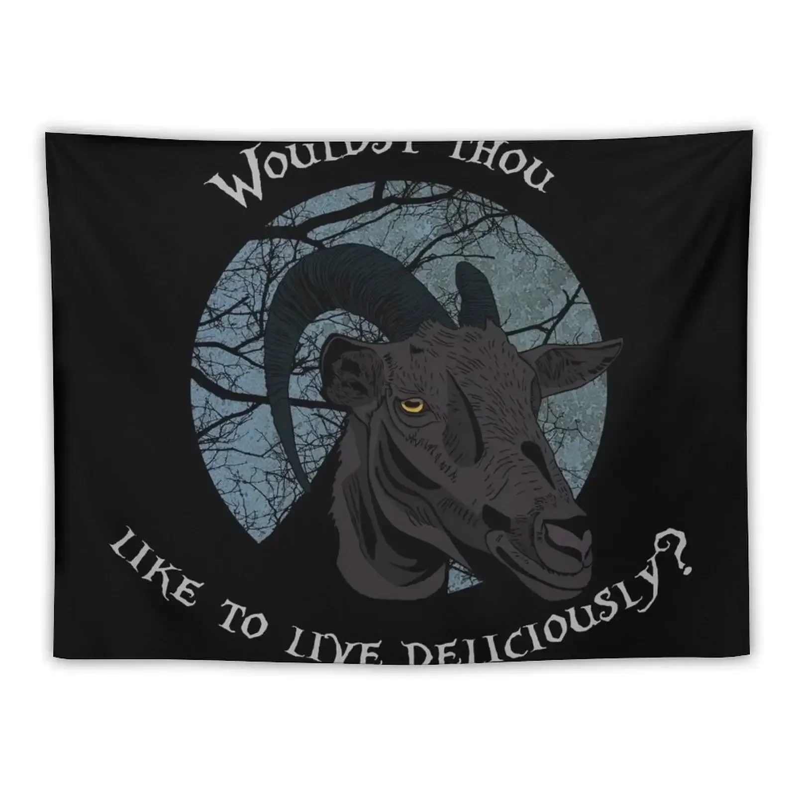 Black Phillip, Black Phillip Tapestry Wall Hangings Decoration Anime Decor Custom Tapestry