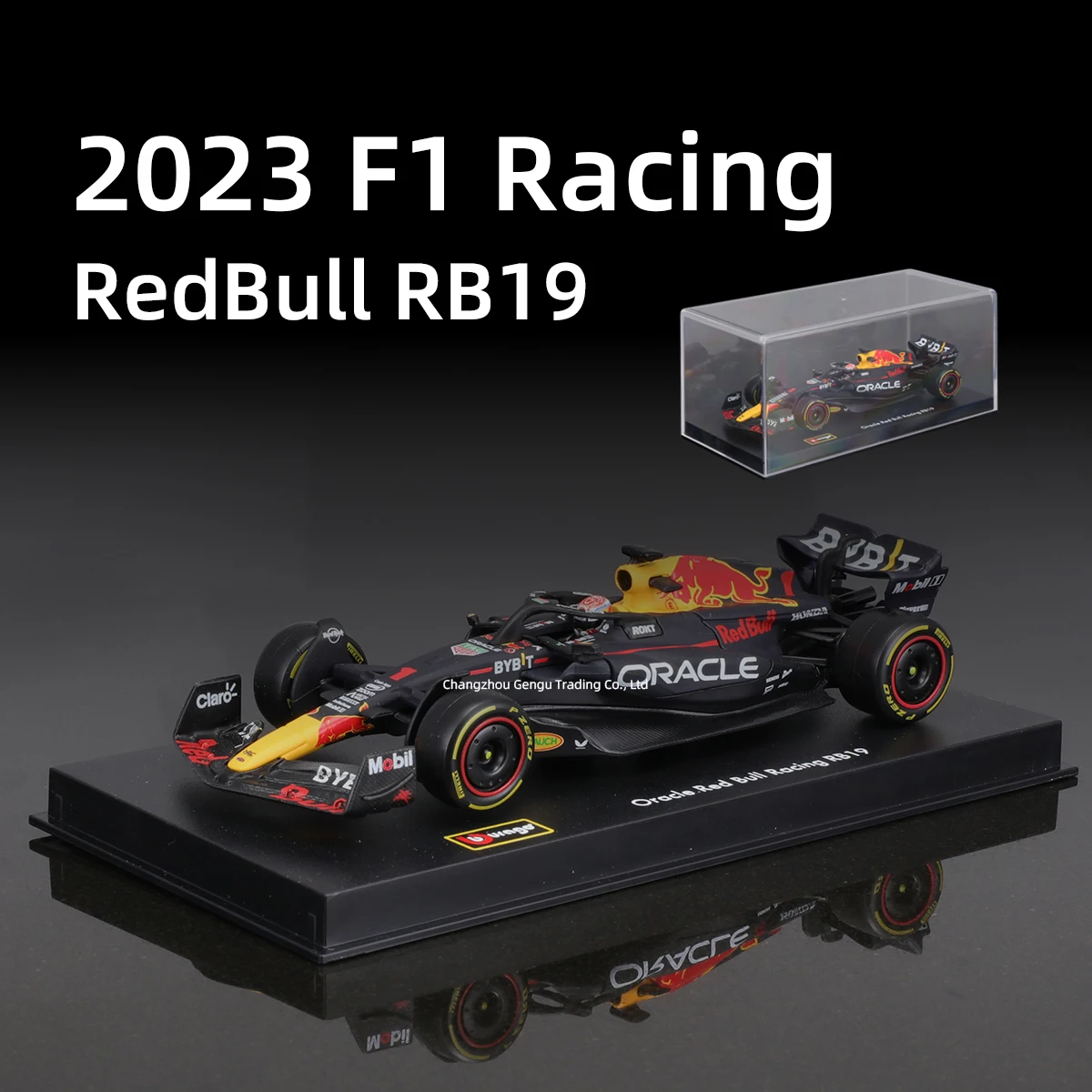 Модель автомобиля Bburago 1:43 Red Bull 2023 F1 Racing RB19, литой под давлением, формула гоночного автомобиля, игрушечная акриловая коробка