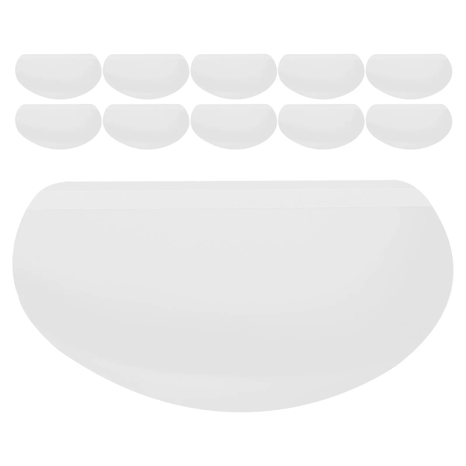

50pcs Eye Covers For Haircut Protection Adjustable Transparent Shield Salon Hair Dyeing Shampoo Bath Microblading Stylist
