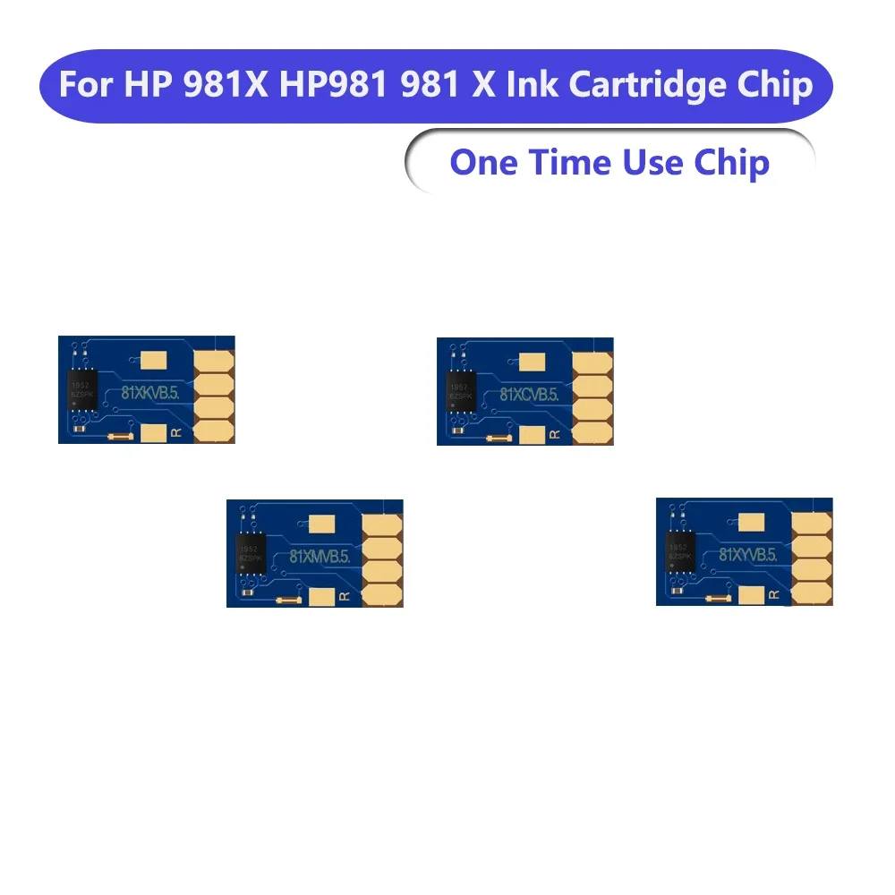 981XL 981 Chip desechable de uso único para impresora HP PageWide Enterprise 556xh/dn MFP 586dn/f/z MFP E58650dn(NA) MFP E55650(AP)