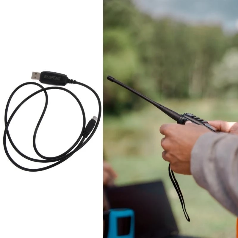 Walkie-Talkie 프로그래밍 케이블을위한 USB 프로그래밍 케이블 드라이버 CD가있는 BF-T1 BF-9100 라디오에 적합한 케이블