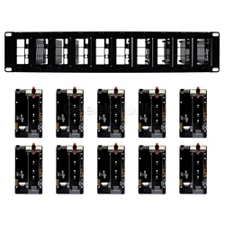 2U Rackmount Steel Bracket Kit for Raspberry Pi 5 10 Slots M.2 NVMe SSD 2230/2242/2260/2280