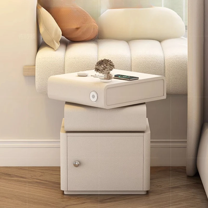 

Wireless Safe Nightstand Multimedial Floating Charging White House Bedside Table Unique Smart Luxury Mesa De Noche Furnitures