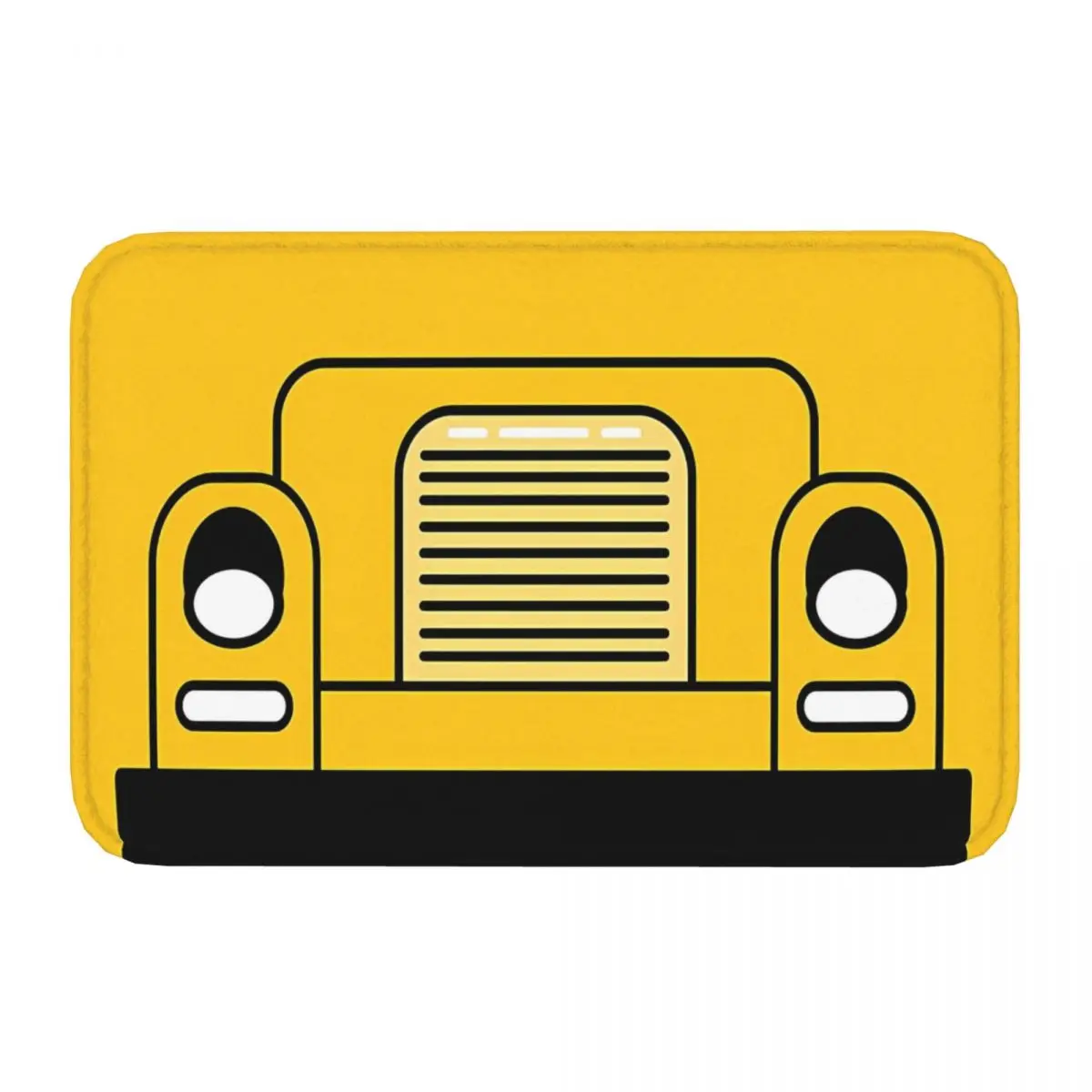 School Bus JCB Non-Slip Carpet Doormat Bedroom Bath Mat Entrance Door Floor Rug