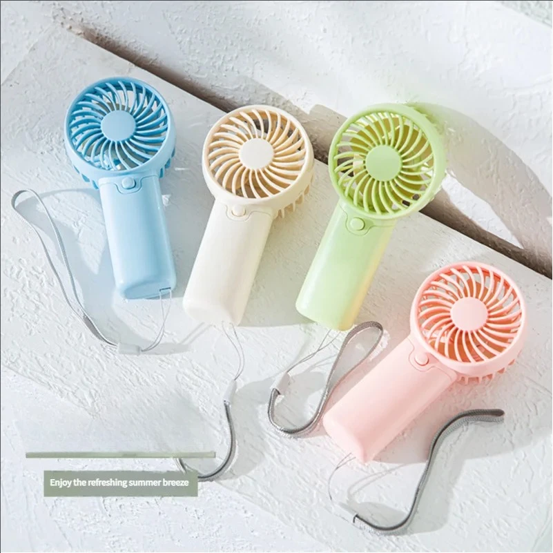 Portable Handheld Fan Pocket Fan Creative Mini Fan Hand-held Fan Lightweight Mini Air Coolers USB Cooling Fan Neck Fan