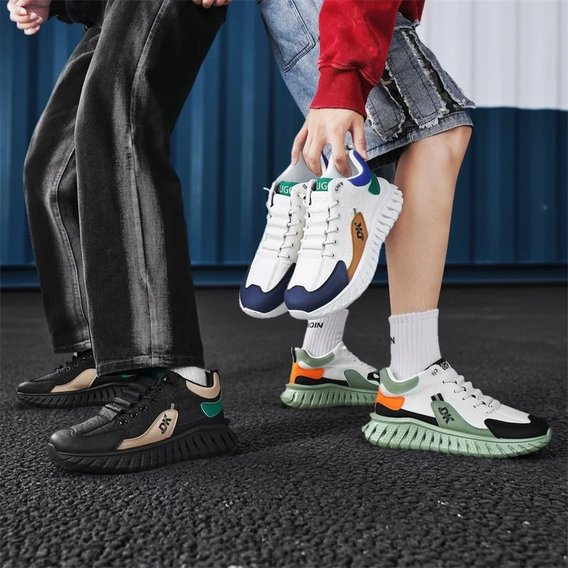 

666 Туфли Leisure A Gan, мужские туфли для папы на толстой подошве, универсальная обувь, модная обувь