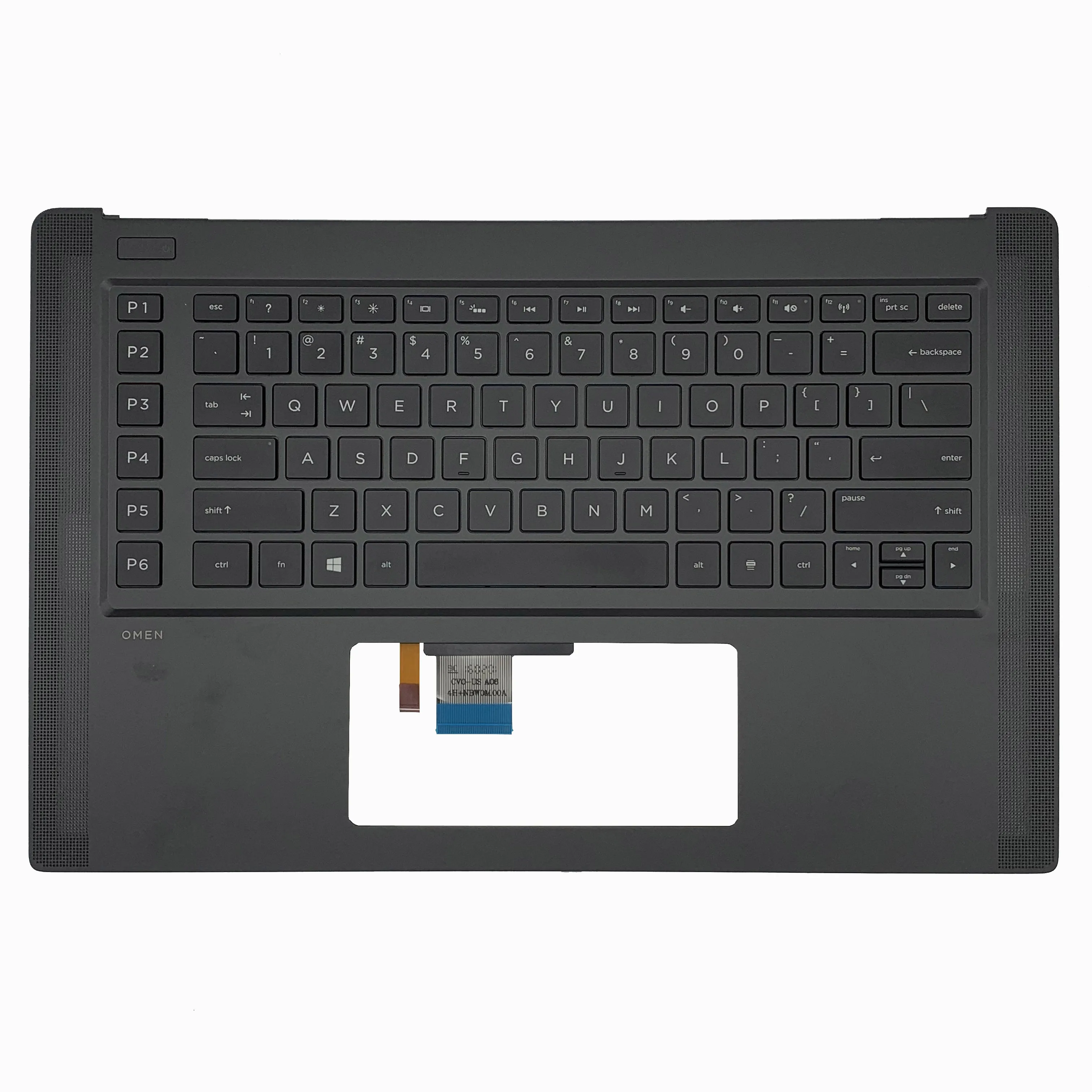 

Новая клавиатура для ноутбука США для HP OMEN 15 15-5000 15-5110ca, верхний чехол для упора для рук, лицевая панель клавиатуры США
