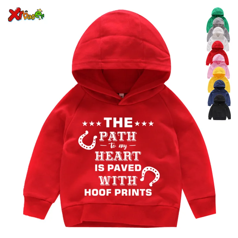 

Toddler Baby Hoodie Boys Clothes Sweatshirt Kids Clothing Long Sleeve Hooded Little Girls Children Shirt Gift for Horse Lovers