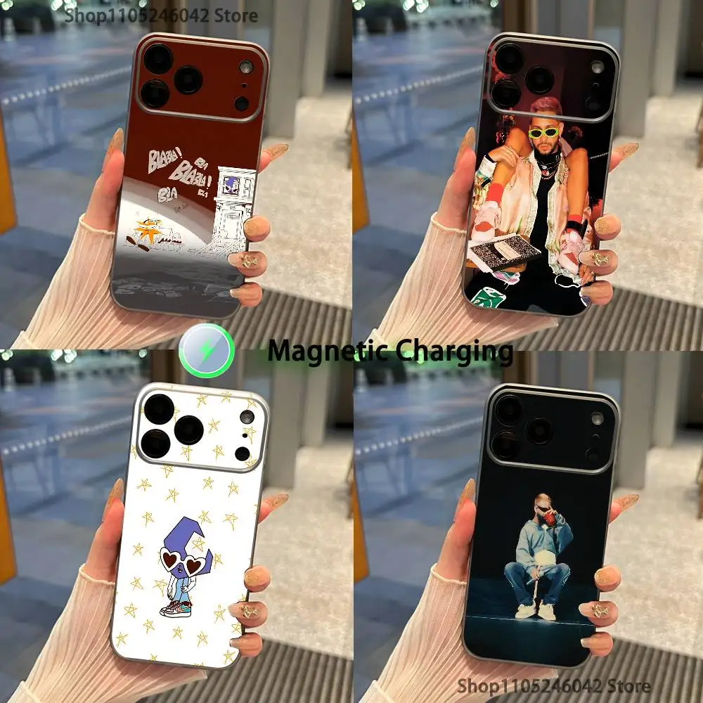 

Singer M-Mora EstrellaS For iPhone 17,16,15,14,13,12,11,Pro,Max,Plus Magnetic Wireless Charging Transparent gray Phone Case