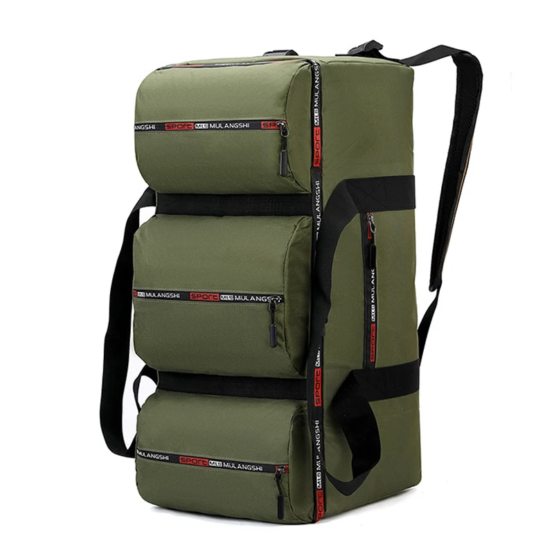 80L Men Hiking Large Bag Camping Outdoor Camouflage Military Backpack Climbing Gym Fitness Sports Travel Luggage Rucksack XD106Y