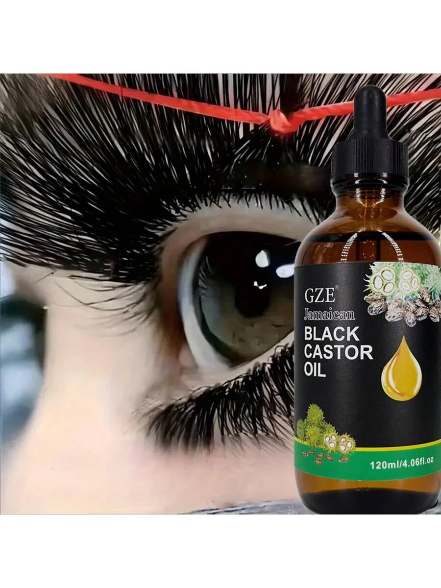 

GZE Ямайское черное касторовое масло — увлажняющее волосы холодного отжима для ухода за волосами, ресницами и ресницами, блеском и кожей головы