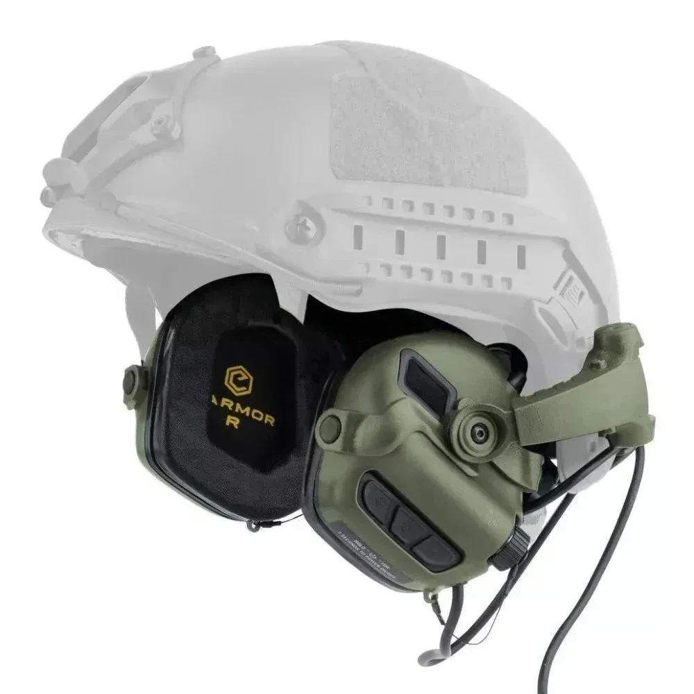 Orejeras electrónicas EARMOR M32SE con rail ARC para casco táctico - imagen 4