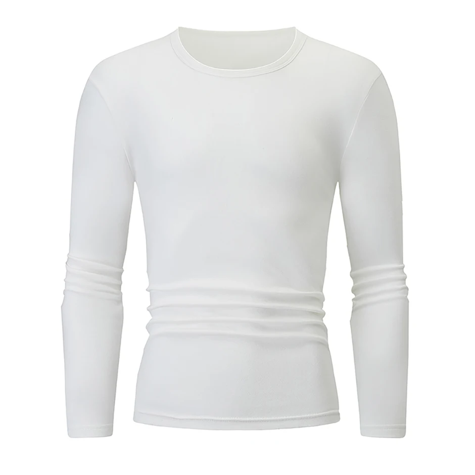 1/2/4-teiliges Set aus lässigen warmen Unterwäsche-Set für Herren und Teenager im Herbst/Winter, bequemes Sport-Langarmshirt mit dicker Basis – Detail 19