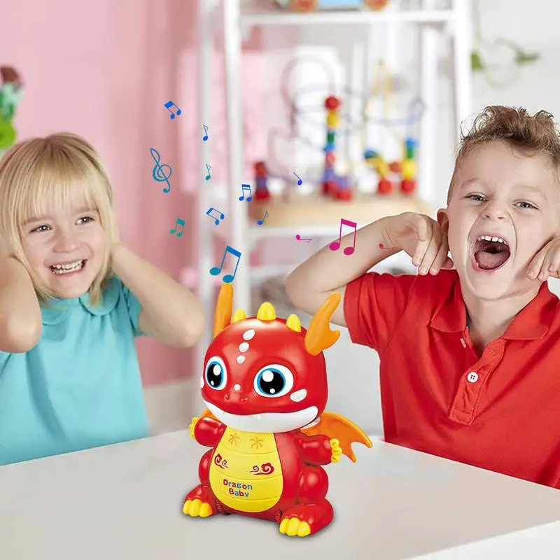 Musical Dancing Toy Interactive Action Learning Dragon Cute Light Up Dancing Dragon With Music For Boys Girls Toddler Birthday