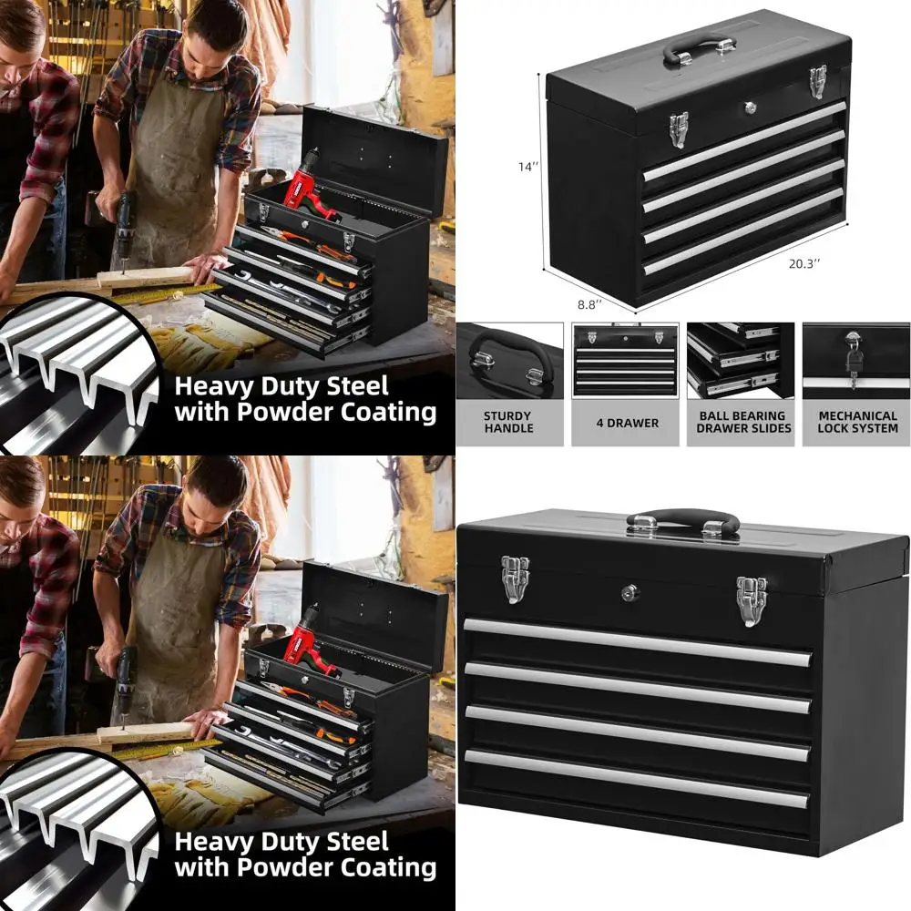 

Металлический инструментальный шкаф на 20 ящиков с цилиндровым замком, идеально подходит для дома, авторемонта и хранения