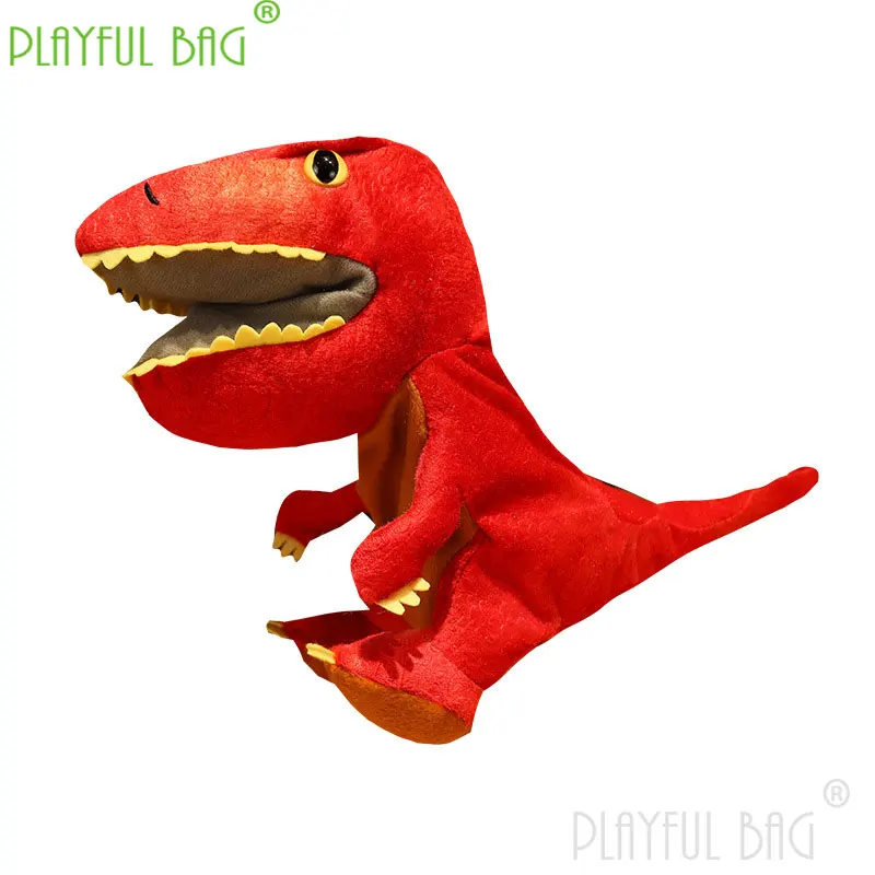 Dinosauro Peluche Burattini a mano Animali di peluche ripieni Giocattoli Triceratop Educazione Apprendimento Regali per bambini Bambole Kawaii ZG189