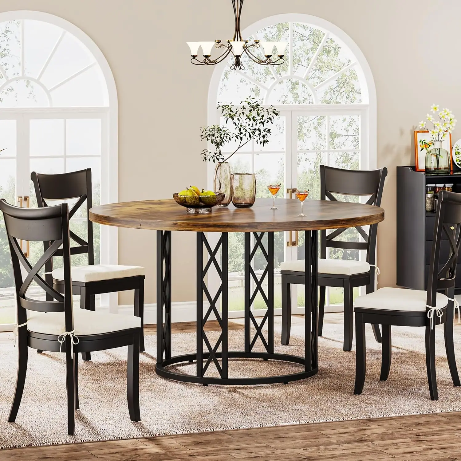 Round Dining Table for 4 People: 47