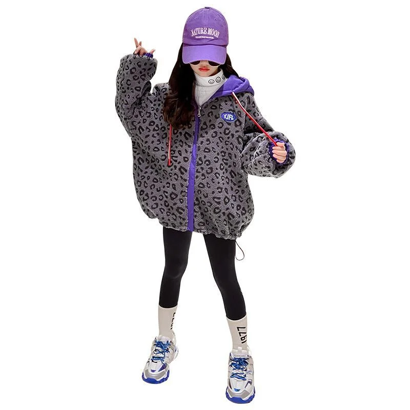 Girls Coat Jacket Winter Cotton Windbreak 2023 Letters Warm Thicken Teenagers High Quality Children\'s Clothing