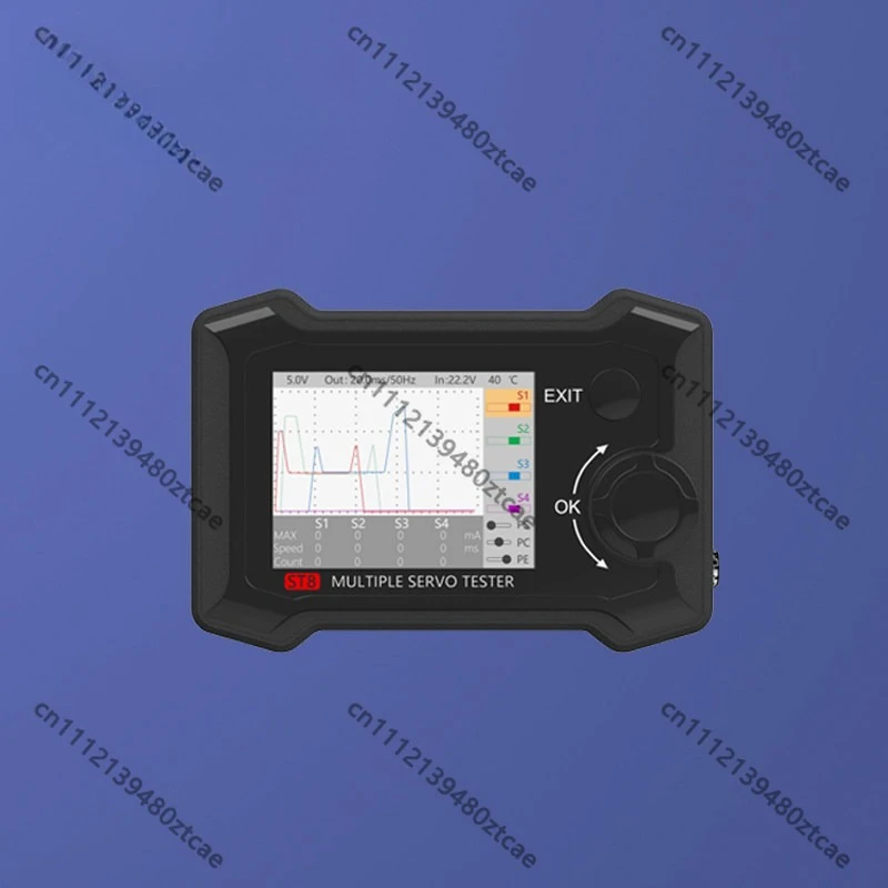 8CH Multi-Function Servo Tester 4-Way Independent Signal Current Acquisition Detector For RC Underwater Vehicle Steering Gear
