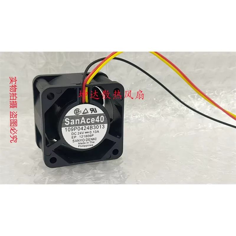 

Ltsf For Sanyo Denki 109P0424B3013 DC 24V 0.13A 40x40x28mm 3-Wire Server Cooling Fan 4cm