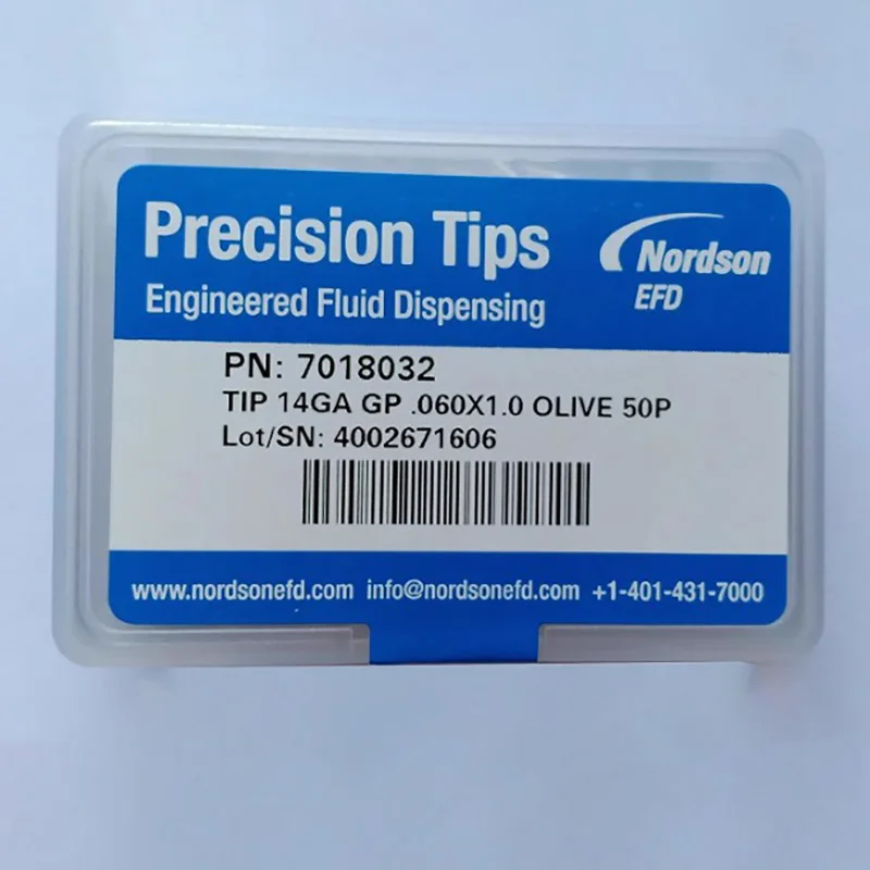 (Please contact the seller) Nordson EFD 14G 1 inch Precision Tips 7018032 Engineered Fluid Dispensing needle 1box(50pcs)