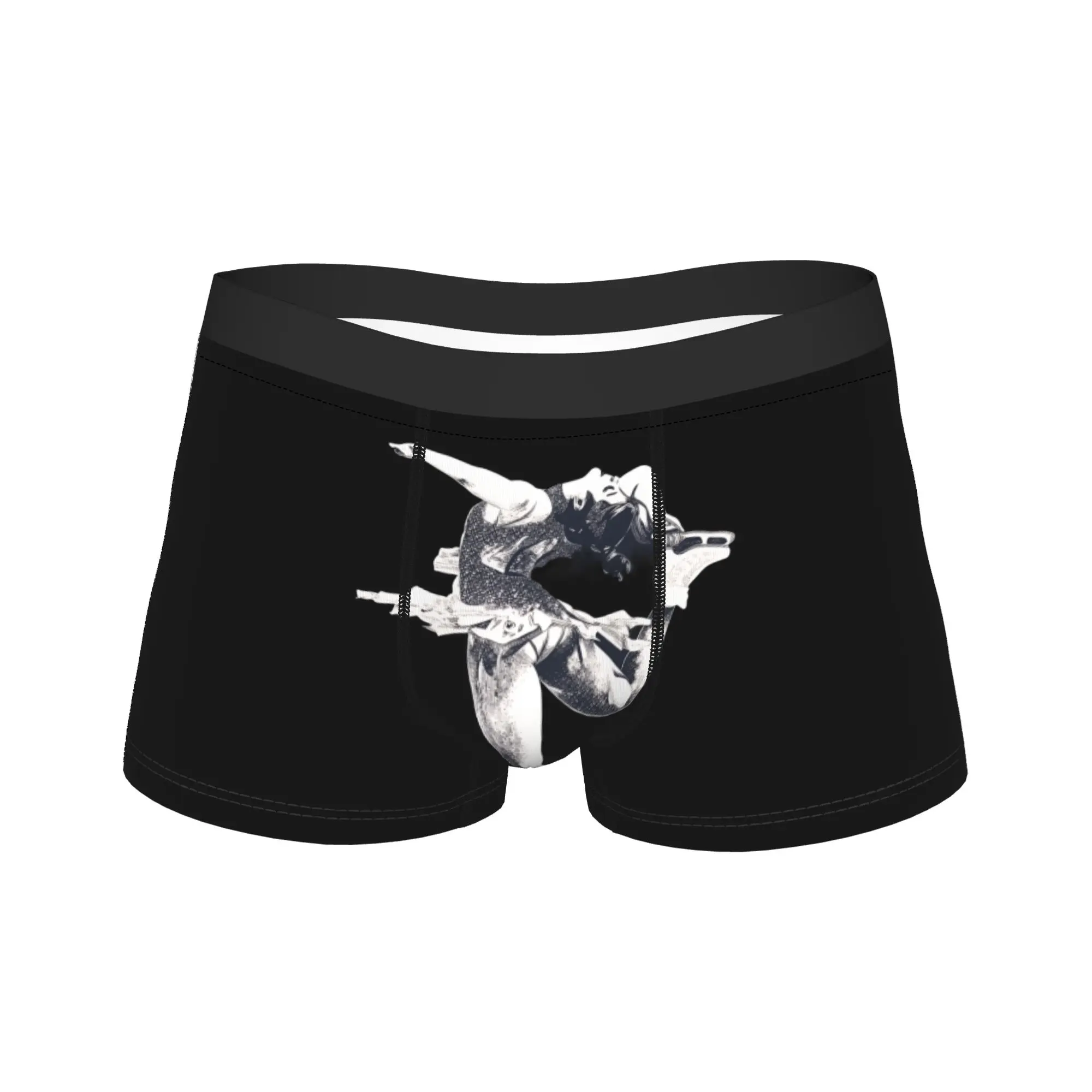 

Нижнее белье для фигурного катания Alysa Liu: Мягкие модные трусы-боксеры с принтом для мужчин, 3D-мешочек, большие размеры