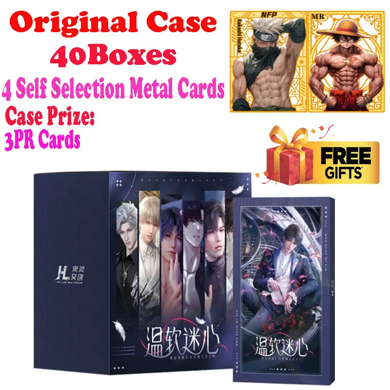 Newest Wholesale Wenruanmixin Husbando Manfu Collection Card Cartoon Booster Box Luffy Gojo TCG Popular Trading CCG Doujin Toys