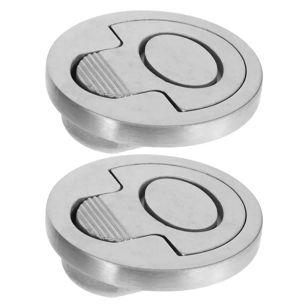 

2 Pcs Stainless Steel Pull Ring Boat Hatch Latches Flush Lift Cabinet Door Handle Marine Lifting Rings Deck