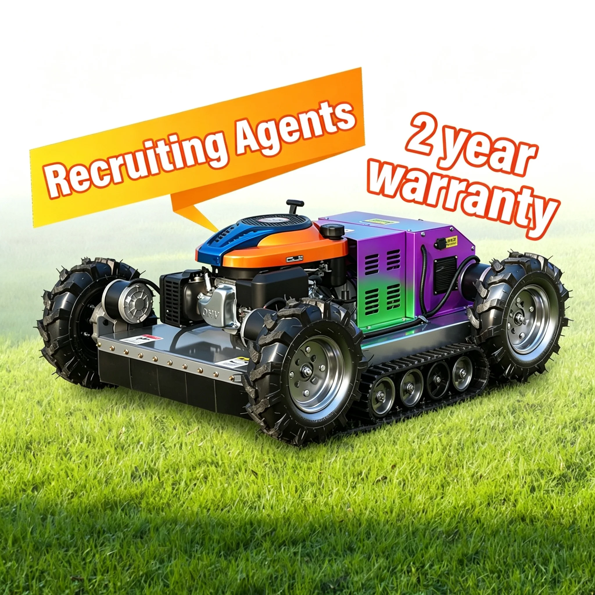 SH-550S Customized Diesel Forestry Mulcher Tractor Forestry Remote Control Industrial All Terrain flail Mower for Slope Mountain