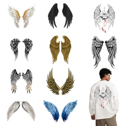 Personalized wing heat transfer clothing stickers DIY men's and women's hoodie Iron On stickers can be washed and printed