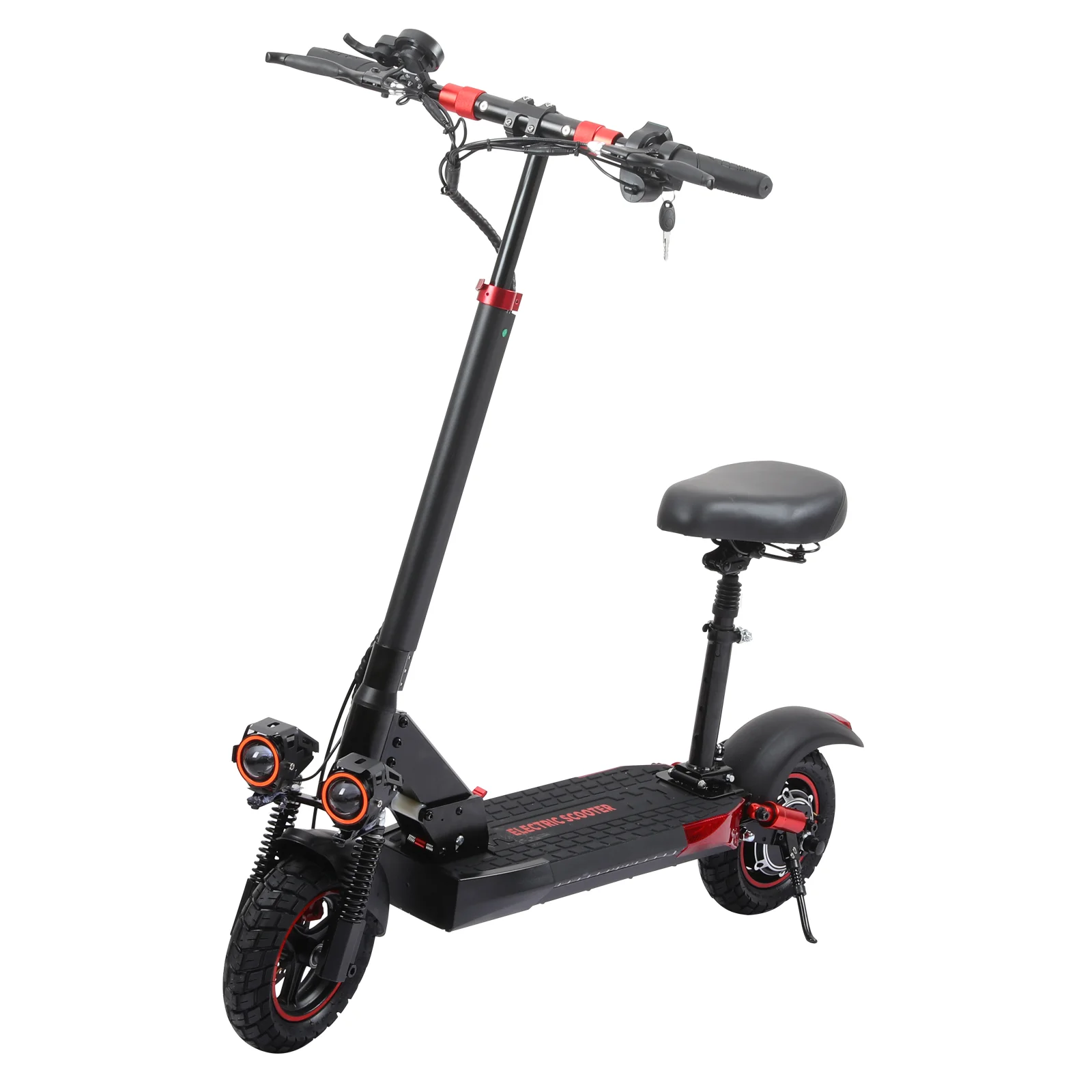 

J01 China Warehouse 800W 15AH Electric Scooter with Seat for Adult.10 Inch 0ff-road Vacuum Tyre Suitable for City Commuting