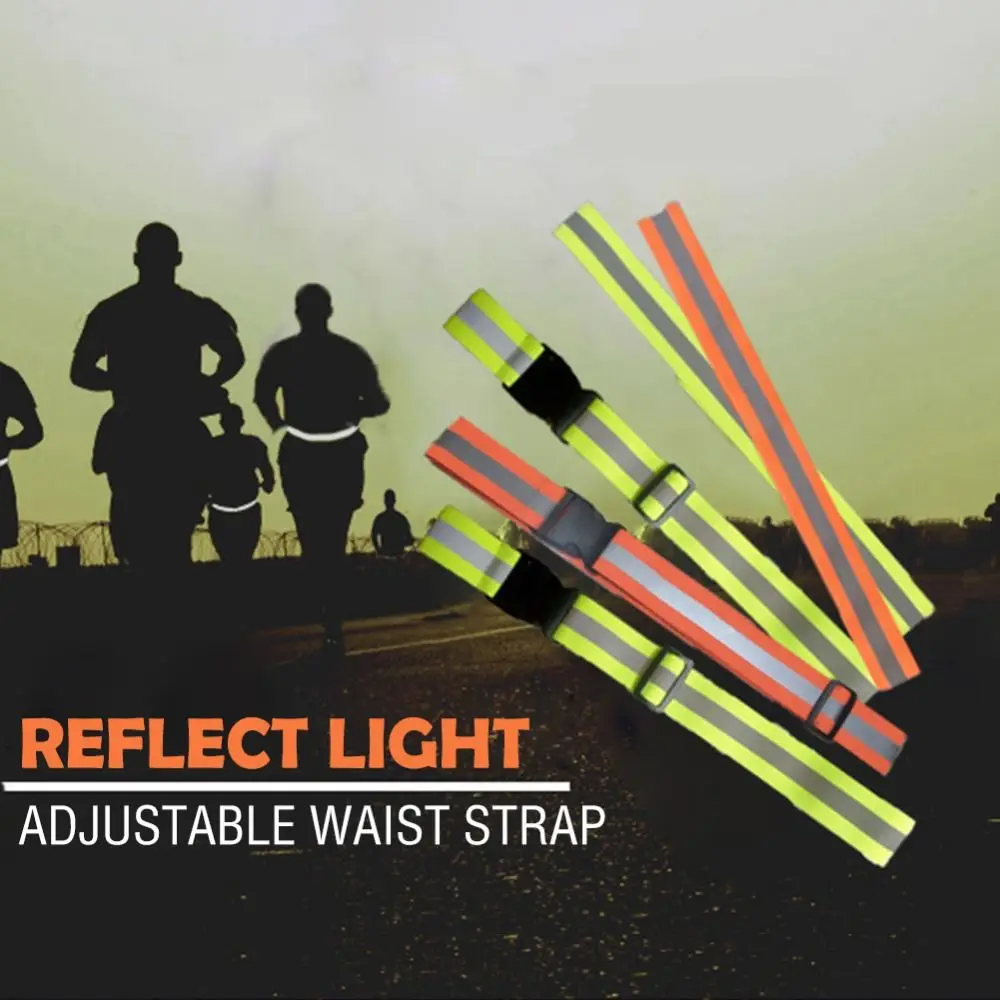 Cycling Night Safety High Visible Running Reflective Waist Reflective Belts Cycling Equipment