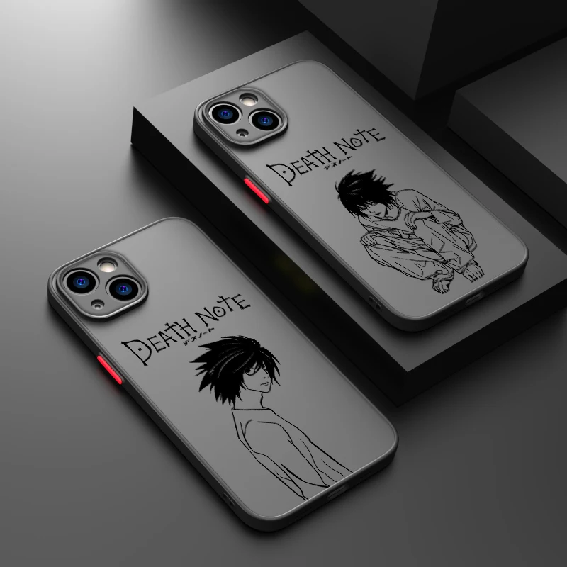 Death Note Yagami Light L Phone Case For Apple iPhone 15 14 13 12 11 XS Mini Pro Max 8 7 XR X Matte Frosted Translucent