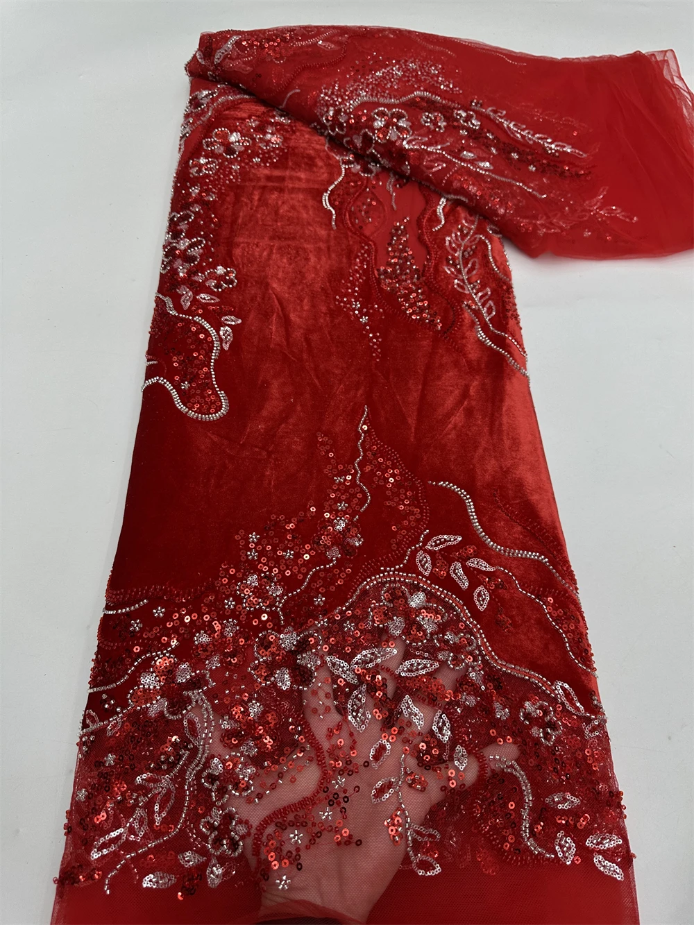 ผ้าลูกไม้แอฟริกันหรูหราสำหรับงานแต่งงาน,ผ้าตาข่ายทูลนุ่ม,ลูกปัดเลื่อม,ฝรั่งเศสและไนจีเรีย,คุณภาพสูง,2025